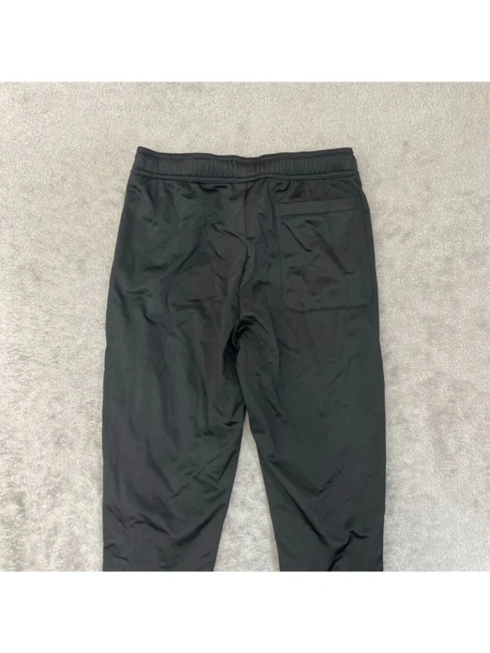NWOT Adidas Tricot Men's S Black Track Pants Ankle Zip
